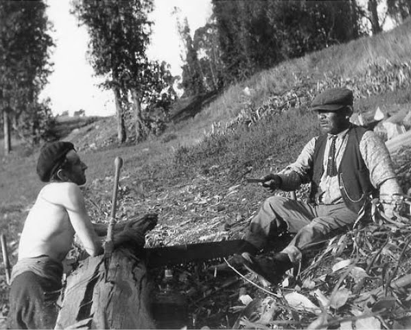 Jaime de Angulo and Jack Folsom (Achumawi), c. 1925