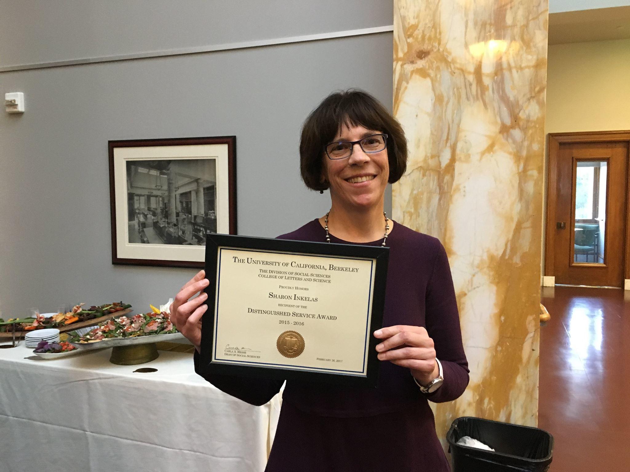 Sharon Inkelas, Social Sciences Distinguished Service Award