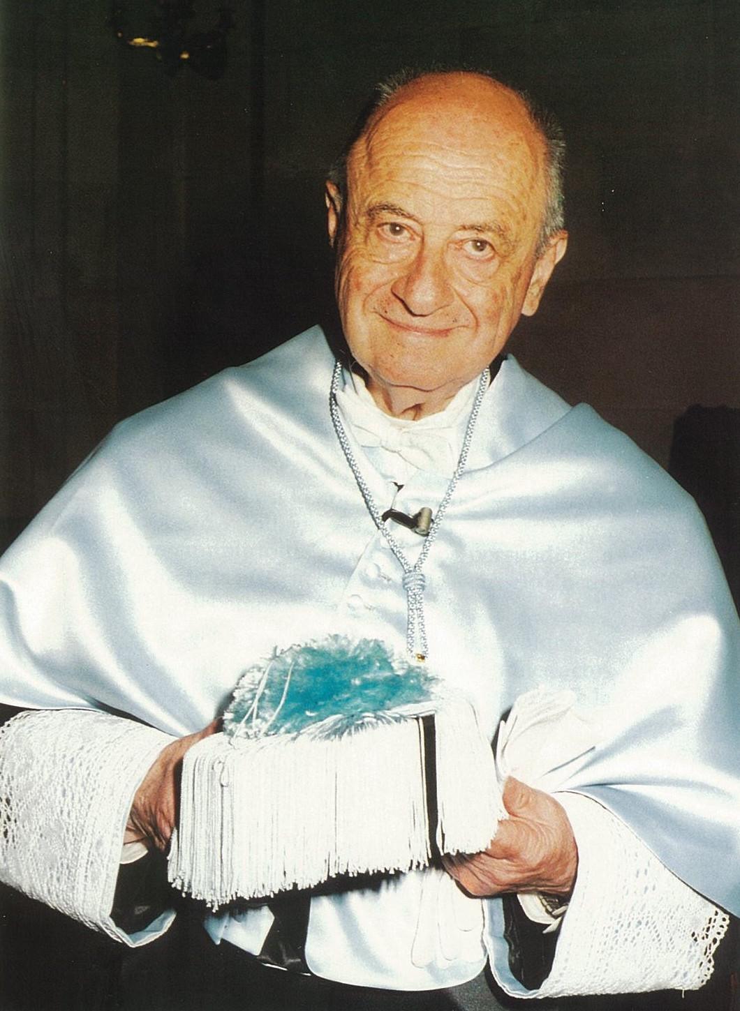 Yakov Malkiel in Salamanca, 1994