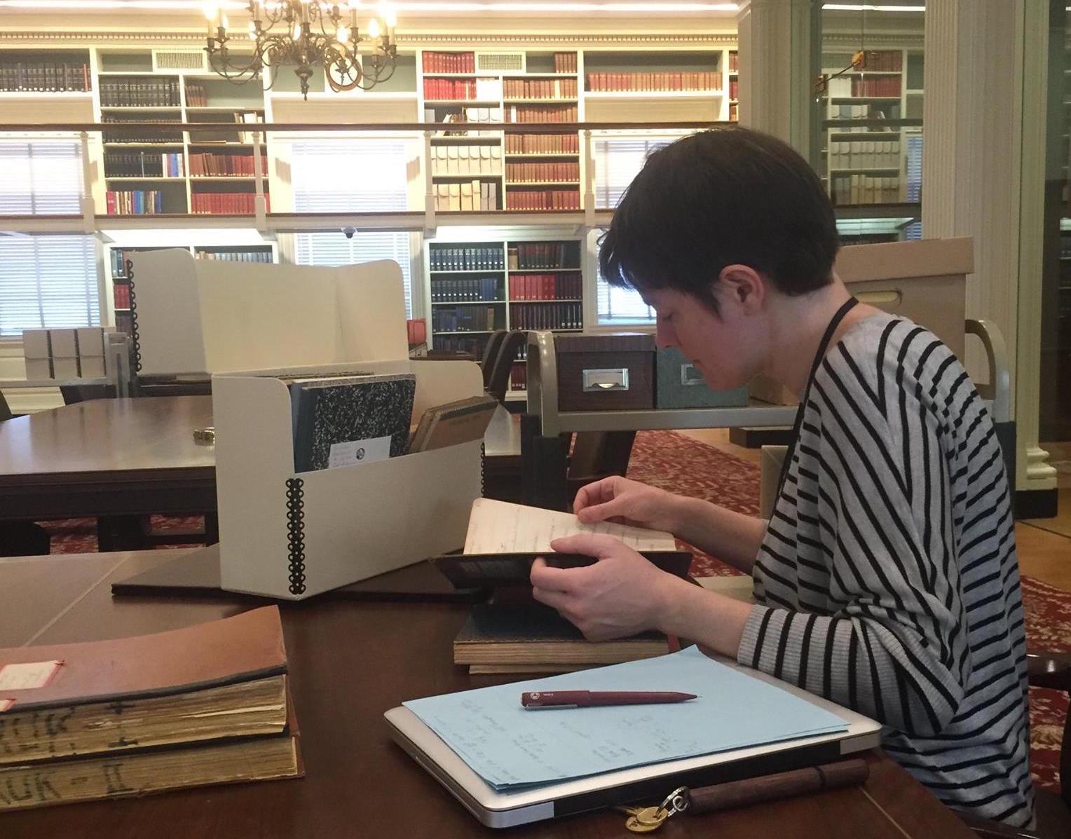 Clare Sandy at American Philosophical Society Clare Sandy at American Philosophical Society