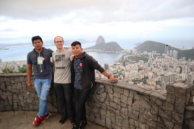 Bernat Bardagil and colleagues in Rio
