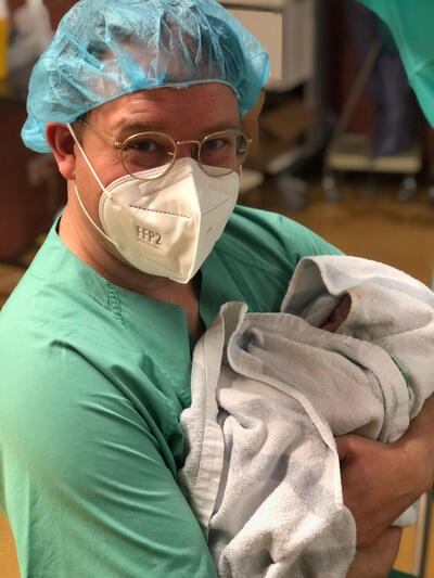 Nik Rolle and baby girl Nik Rolle and baby girl